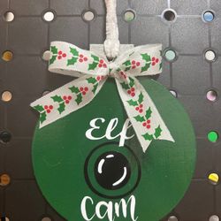 Elf Can Ornaments with Letter from Santa Elf