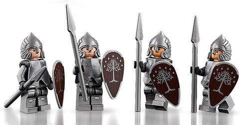 LEGO Lord of The Rings Minas Tirith 11377 Set of 4 GONDOR SOLDIERS