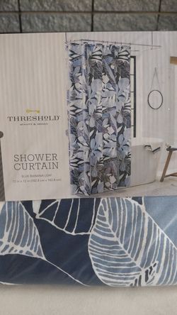 Threshold shower curtain new