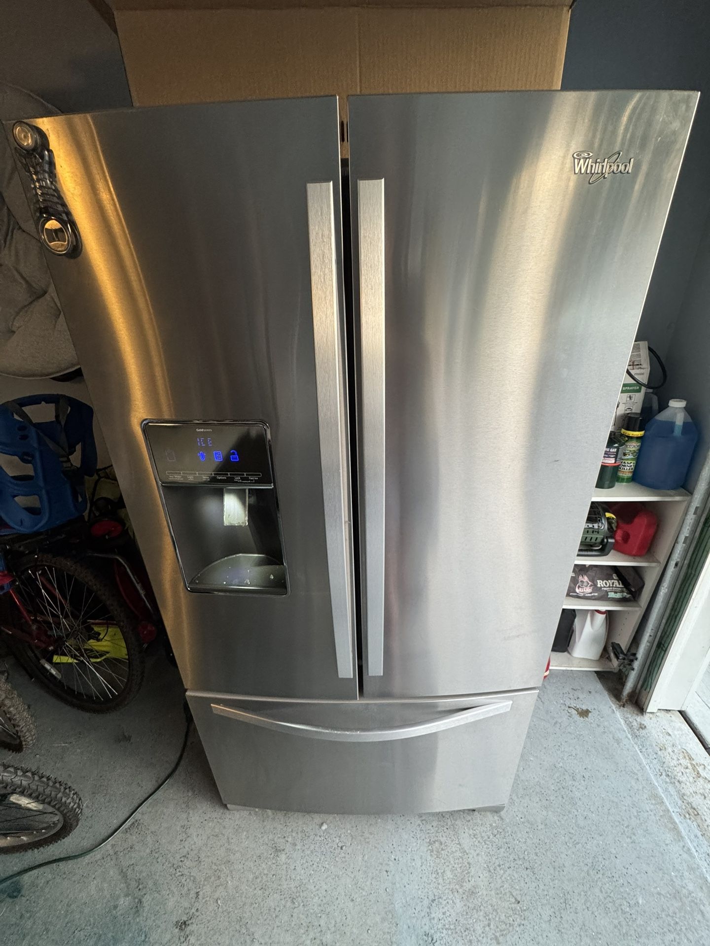 Like New Whirlpool 36” Fridge $650 French Doors With Ice Maker And $450 Whirlpool Range / Stove 30” Electric