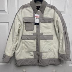 Nike Air Jordan Cozy Girl Full Zip Sports Jacket DJ2722-121 Size Large MSRP $300