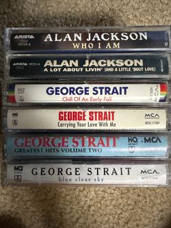 George Strait and Alan Jackson cassettes