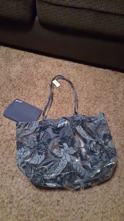 Nwt Victoria Secret Beach Tote w/ matching wristlet