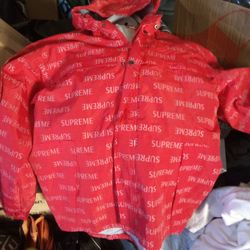 Supreme Triple Layer Waterproof Breathable Red Coat Jacket 