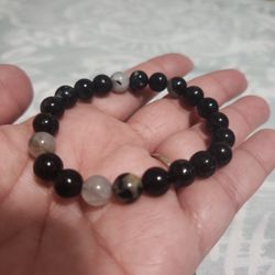Obsidian and Smokey Quartz
