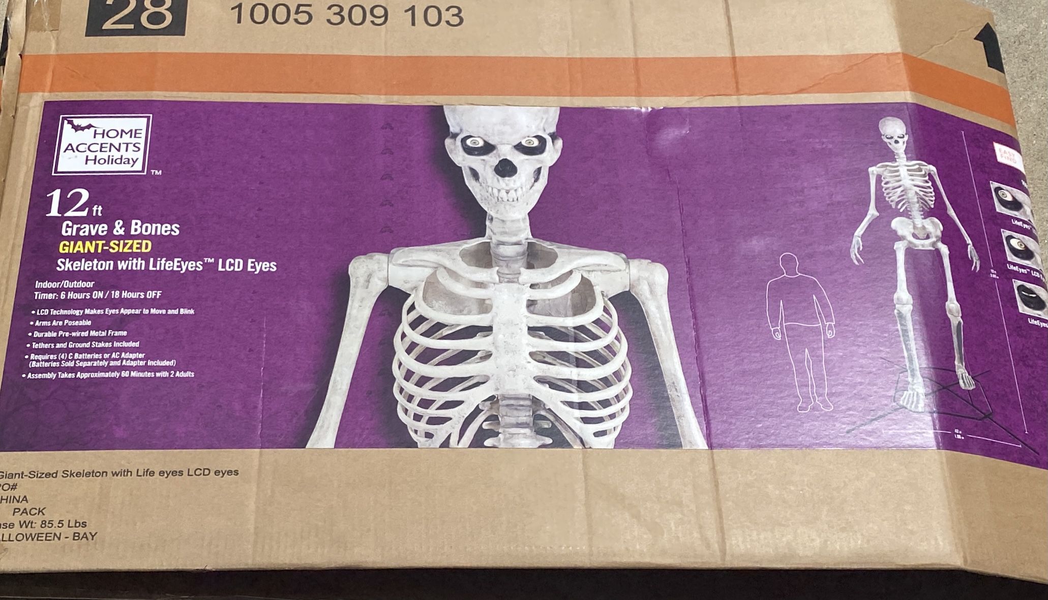 Gaint 12 Foot Home Depot Skeleton 