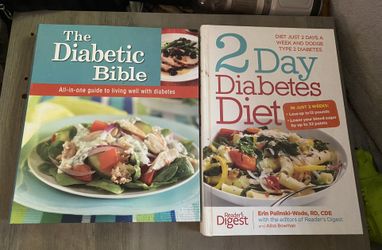 Like new Two Diabetic health/cook book