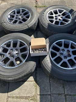 18” jeep rims and tires