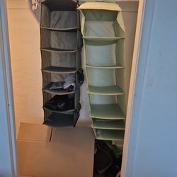 2 Hanging Storage Closet Organizer