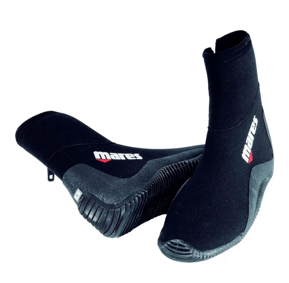 Mares Adult Classic 5mm Neoprene Scuba Diving Boots for Men & Women - Wide Toecap, Levelled Sole & Side Zip