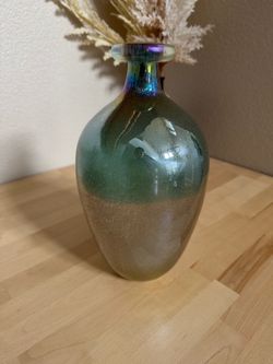 Iridescent Glass Bud Vase