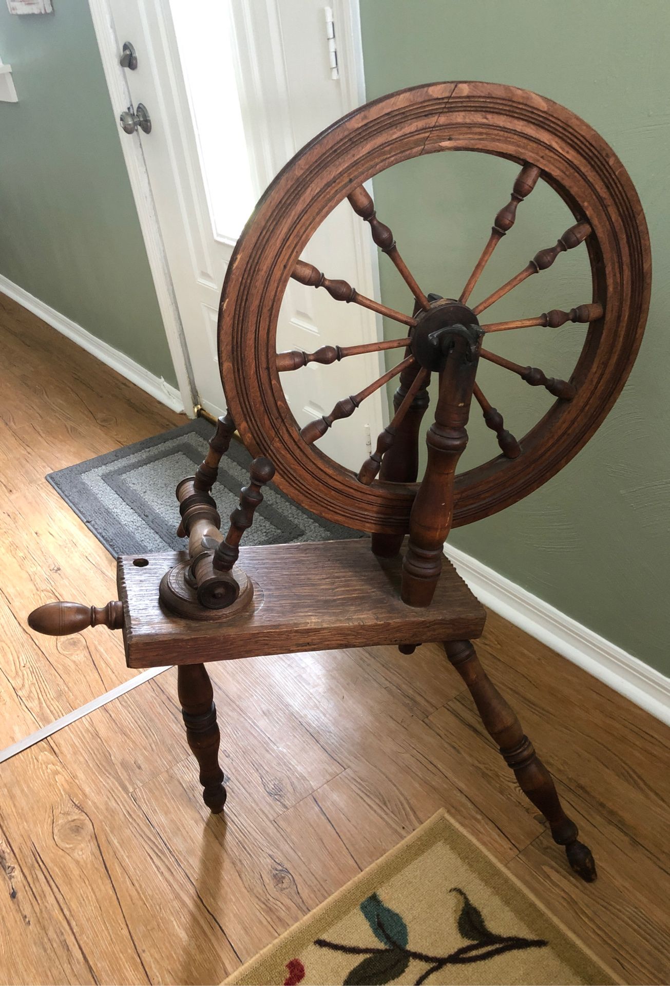 Antique sewing spindle