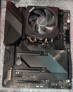 AMD socket motherboard and CPU