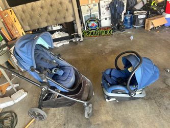 Maxi cosí travel system blue
