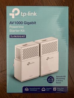 TP-Link AV1000 Powerline Ethernet Adapter TL-PA7010P KIT