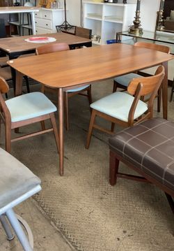 5pc Dining Set Mid-Century Style Table and Chairs