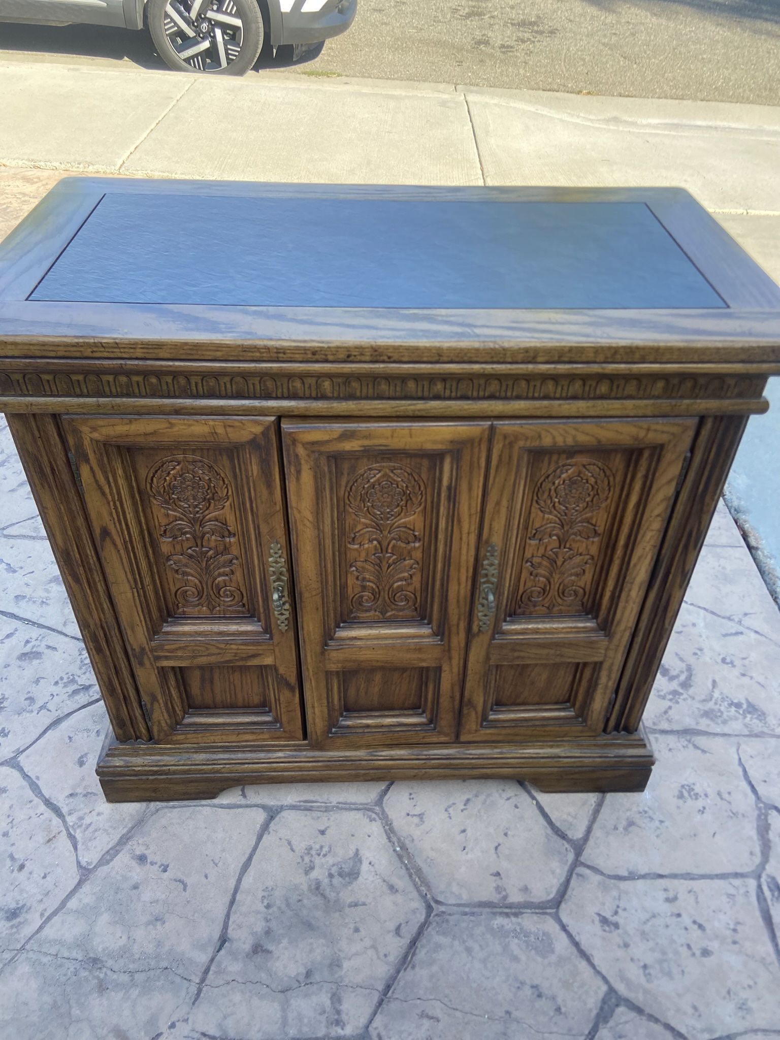 Antique Rolling Cabinet
