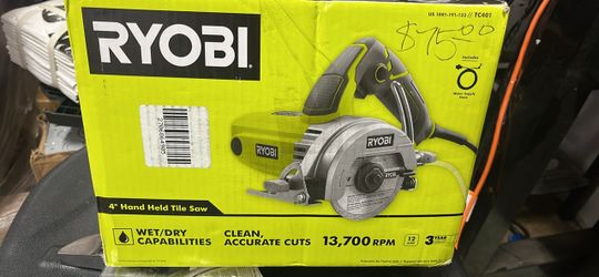 RYOBI 12 -Amps 4 in. Blade Corded Wet Tile Saw