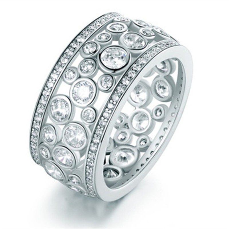 "Double Layer Silver Hollow Fashion Rings for Women, PD399
 
  