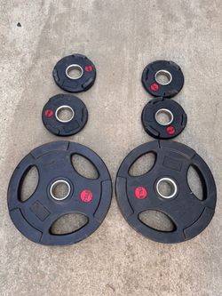 Rubber Olympic Weight Plates Set