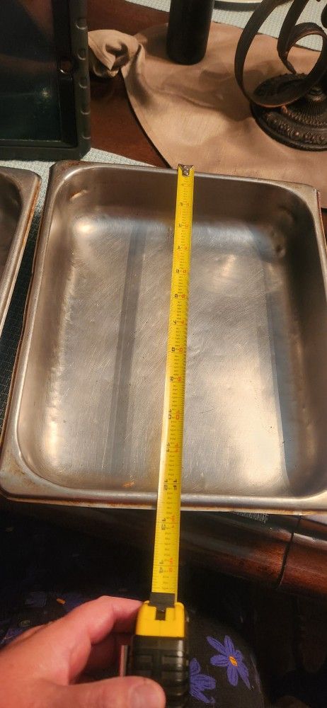 Restaurant Pan Inset Stainless Steel, rectangular