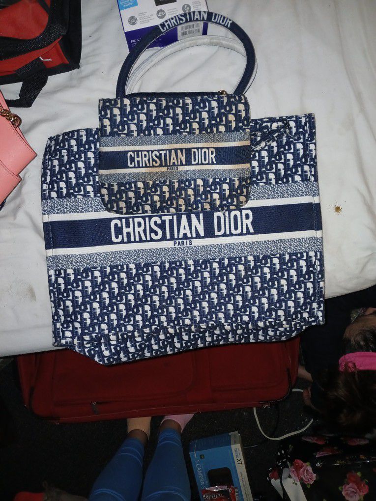Christian Dior Bag With Small Wallet Purse 