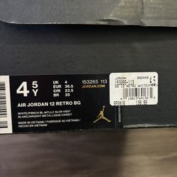 Retro Jordan 12’s GS 4.5