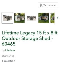 LIFETIME 8X15 PLASTIC DISMANTLED CAN DELIVER 