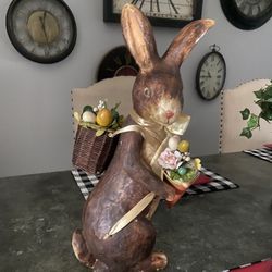 Adorable, Ceramic Easter Rabbit Decoration