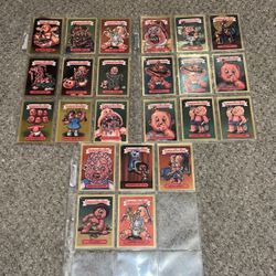 Lot Of 23 2003 Garbage Pail Kids Gold Foil Cards