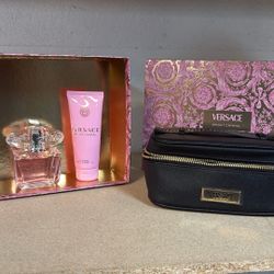 Versace Bright Crystal Women’s Gift Set With Small Bag