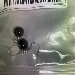 Brand New Blk Earrings 