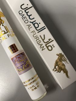 Lattafa Qaed Al Fursan Eau de Parfum spray 1.18oz 35ml unisex New in Box Pineapple Coconut  Powder