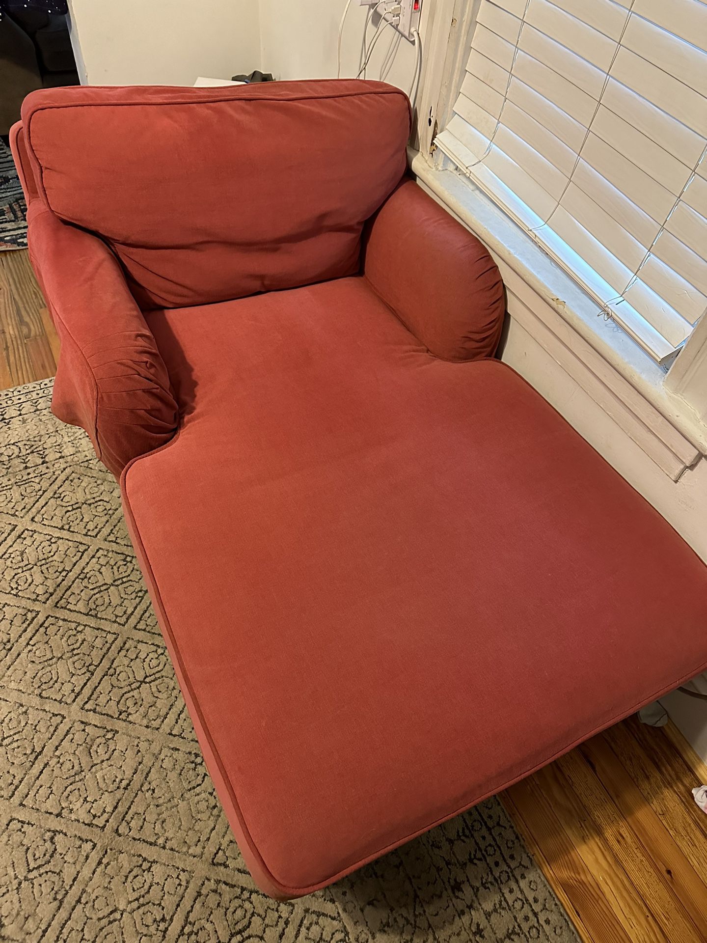 Red/coral Color Lounge Couch