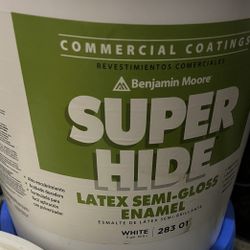 Benjamin Moore Super Hide Latex Semi Gloss Enamel Paint 