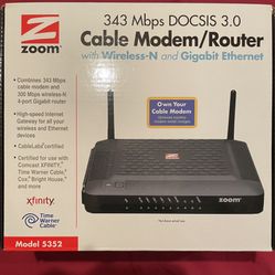 ZOOM Cable Modem Wi-Fi Router