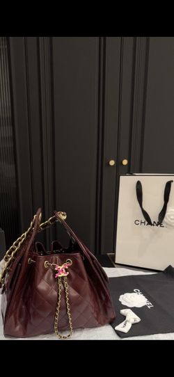 Burgundy & Gold Bag