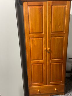 Wood wardrobe/ armoire cabinet