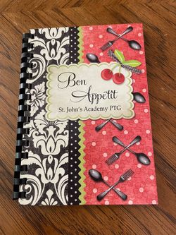 Bon Appétit St. John's Academy PTG Cookbook Morris Press 2011 - Excellent Condition