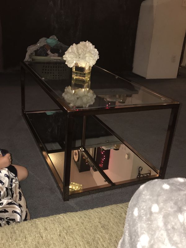 Beautiful Mirrored Champagne Colored Coffee Table For In Ripon Beautiful Mirrored Champagne Colored Coffee Table For In Ripon Ca Offerup