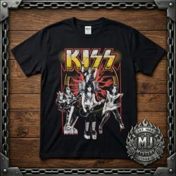 KISS Band Graphic T-Shirt Black