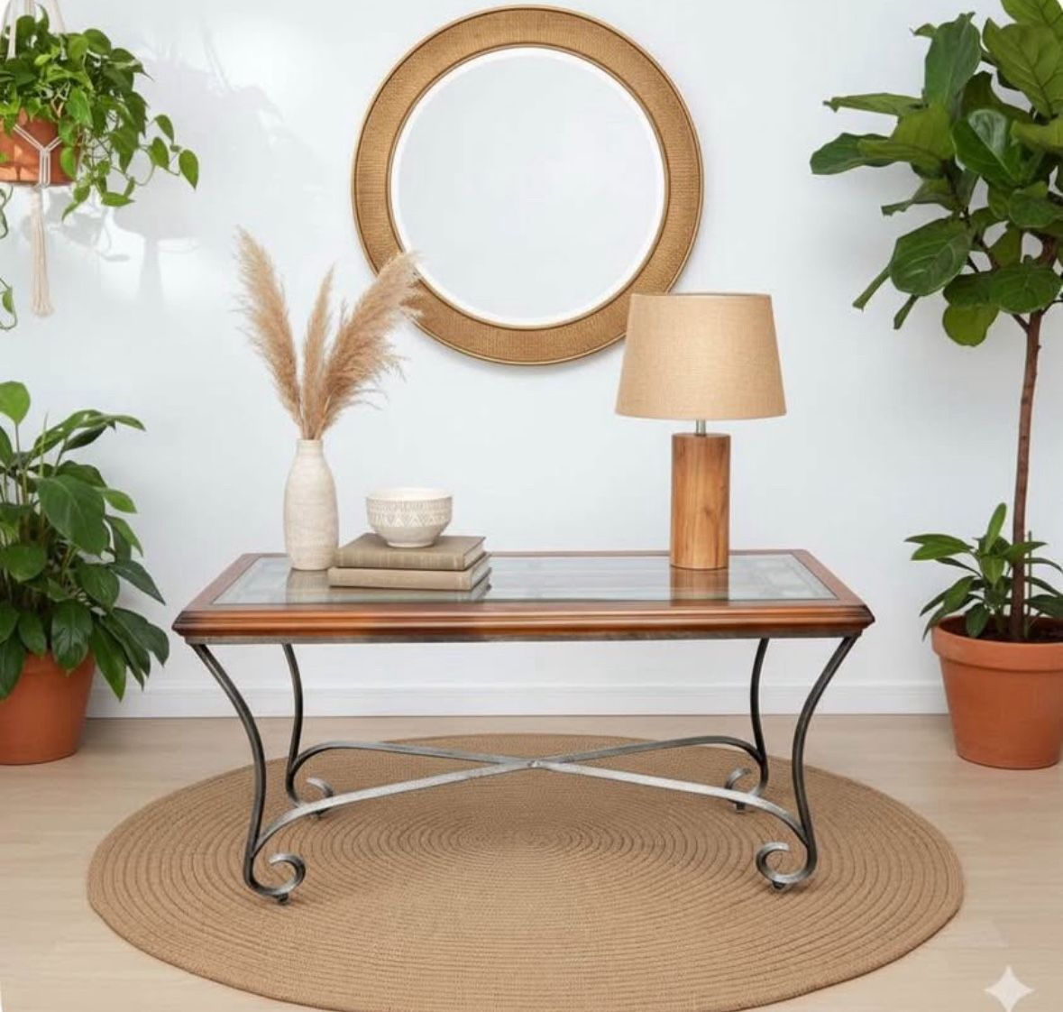 Glass Top Entry/Couch Table 