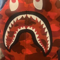 Red bape hoodie 