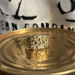 Gold Nugget Ring Size 8