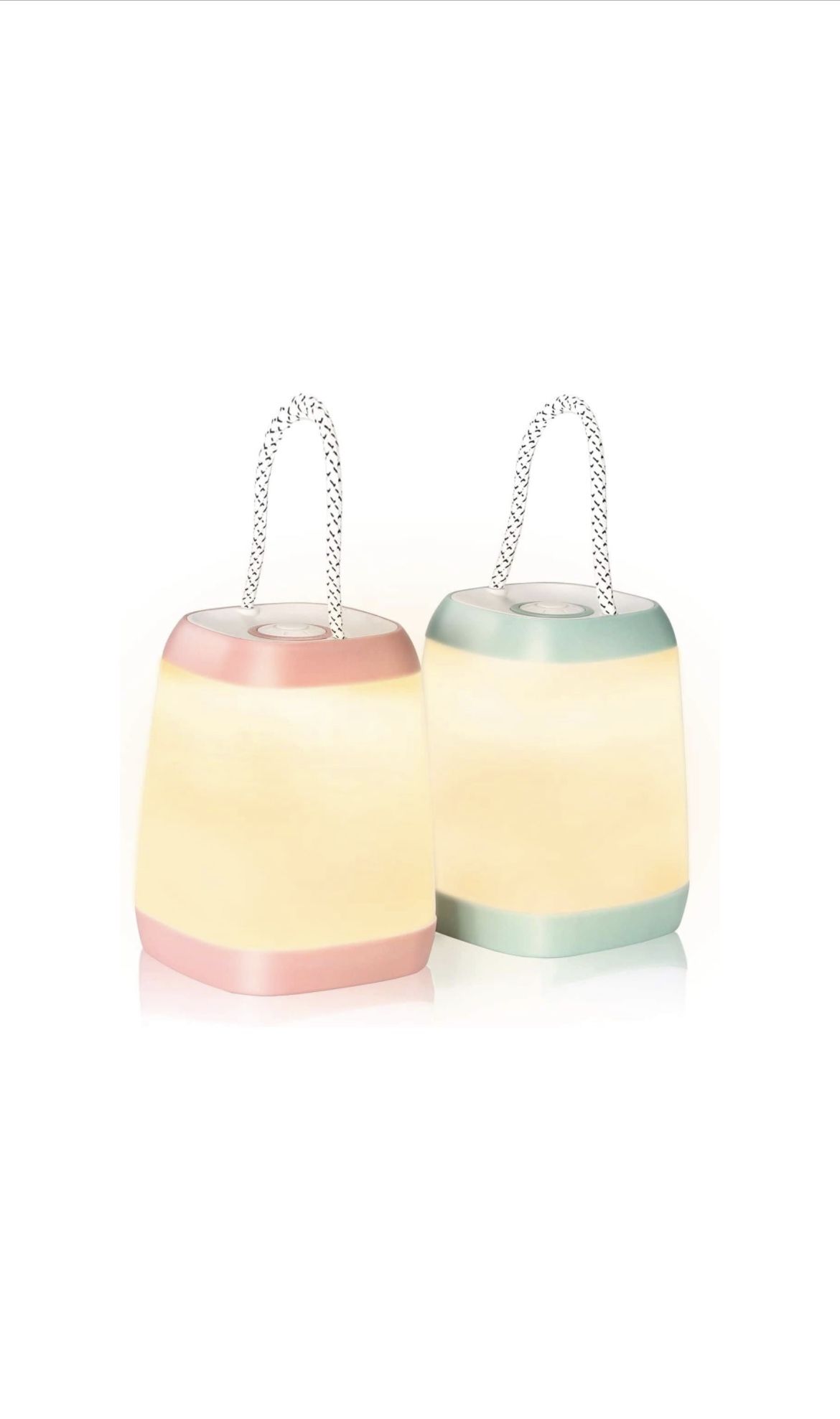 Warm Light LED Portable Lamps 2 Pack 