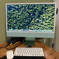 Perfect Condition 2021 24” Mint iMac 