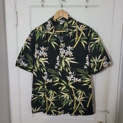 Pacific Legends Vintage Floral Hawaiian Shirt Mens XL Preowned USA