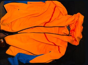 Armani orange hoodie medium