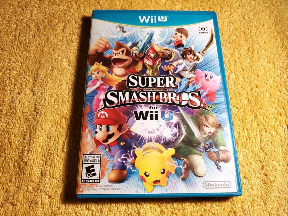 SUPER SMASH BROS WII U GAME COMPLETE