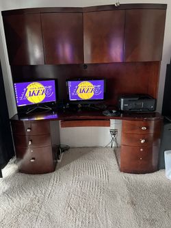 Computer Desk - Hardwood